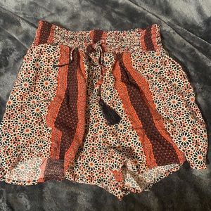 forever 21 patterned dress shorts